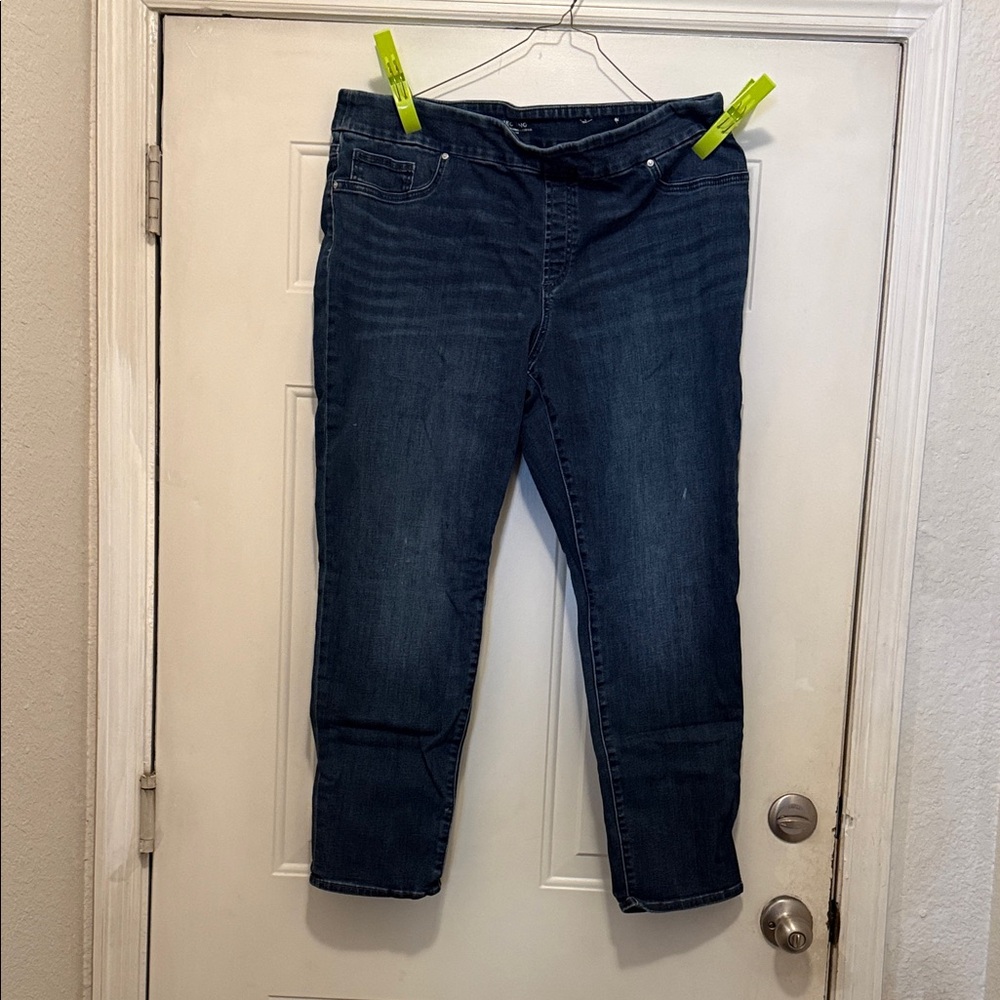 Chico's Dark Blue Ankle Jeans